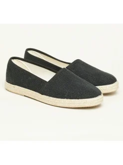 Espadrilles "Camping Linen uni V" in Schwarz