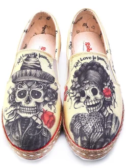 Espadrilles in Beige/ Dunkelblau