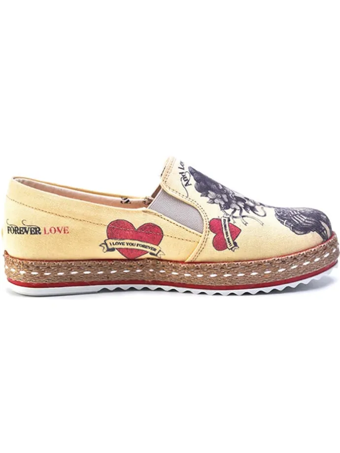 Espadrilles in Beige/ Dunkelblau