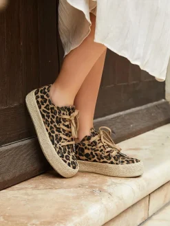 Espadrilles in Braun/ Hellbraun