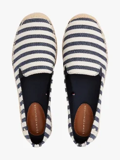 Espadrilles in Dunkelblau/ Weiß