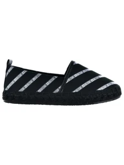 Espadrilles in Schwarz/ Weiß