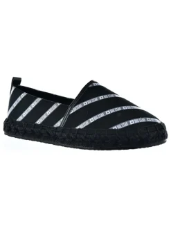 Espadrilles in Schwarz/ Weiß