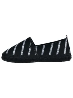 Espadrilles in Schwarz/ Weiß