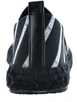 Espadrilles in Schwarz/ Weiß