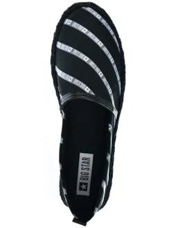 Espadrilles in Schwarz/ Weiß