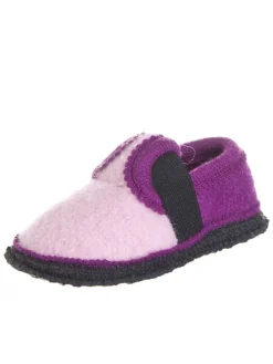 Filz-Hausschuhe "Bobby" in rosa/ violett