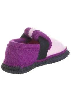 Filz-Hausschuhe "Bobby" in rosa/ violett