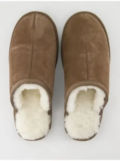 Geschlossene Hausschuhe in Braun