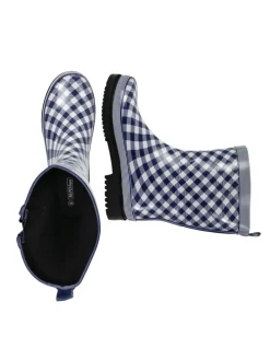 Gummistiefel Checkered in dunkelblau