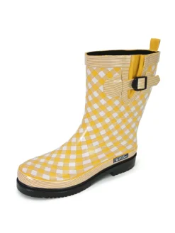 Gummistiefel Checkered in gelb