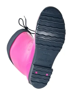 Gummistiefel de Fieselregen Langschaft in fuchsia/dunkelblau