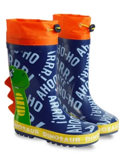 Gummistiefel "Dinosaur" in Dunkelblau