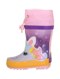 Gummistiefel Einhorn in Flieder