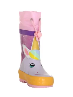 Gummistiefel Einhorn in Flieder