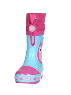 Gummistiefel Eulen in Türkis