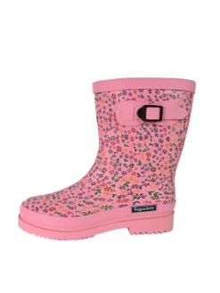 Gummistiefel Flowers Halbschaft in rosa