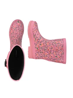 Gummistiefel Flowers Halbschaft in rosa