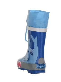 Gummistiefel Hai in Blau