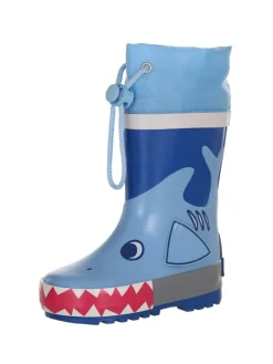 Gummistiefel Hai in Blau