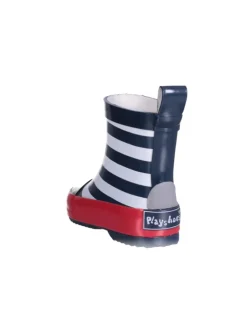 Gummistiefel Halbschaft maritim in Marine/weiß