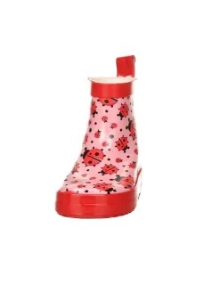 Gummistiefel Halbschaft Marienkäfer in Rosa