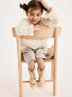 Gummistiefel in Beige