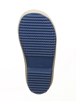 Gummistiefel in Blau/ Beige