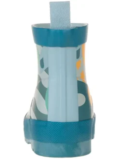 Gummistiefel in Blau/ Gelb