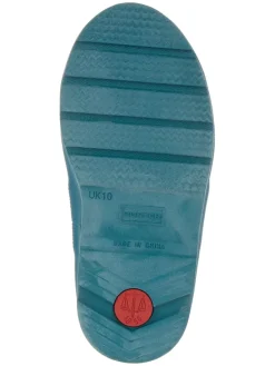 Gummistiefel in Blau/ Gelb