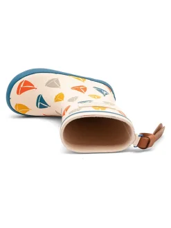 Gummistiefel in Creme