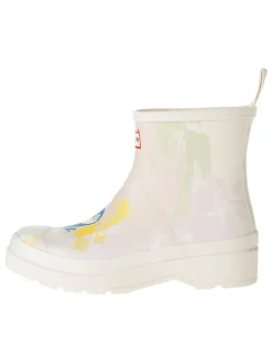 Gummistiefel in Creme/ Bunt