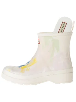 Gummistiefel in Creme/ Bunt