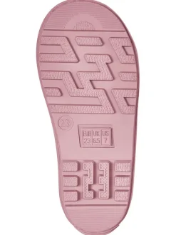 Gummistiefel in Creme/ Pink