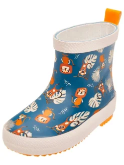 Gummistiefel in Dunkelblau/ Bunt