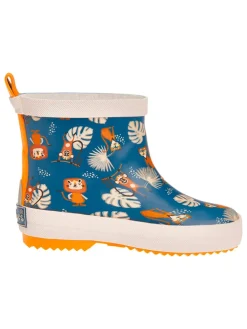 Gummistiefel in Dunkelblau/ Bunt