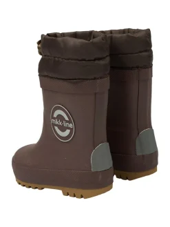 Gummistiefel in Dunkelbraun