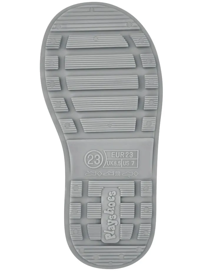 Gummistiefel in Gelb/ Grau