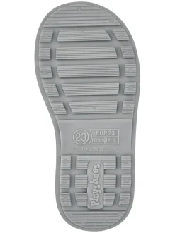 Gummistiefel in Grau/ Gelb