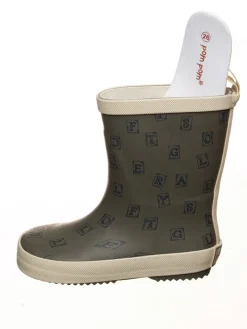 Gummistiefel in Khaki/ Beige