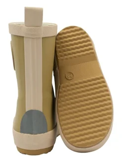Gummistiefel in Khaki/ Creme