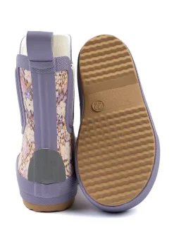 Gummistiefel in Lila