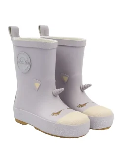 Gummistiefel in Lila