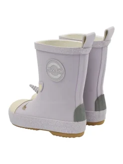 Gummistiefel in Lila