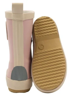 Gummistiefel in Rosa/ Creme