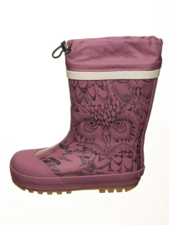 Gummistiefel in Rosa/ Schwarz