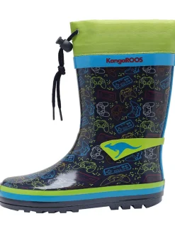 Gummistiefel "K-Summerrain" in Dunkelblau/ Grün