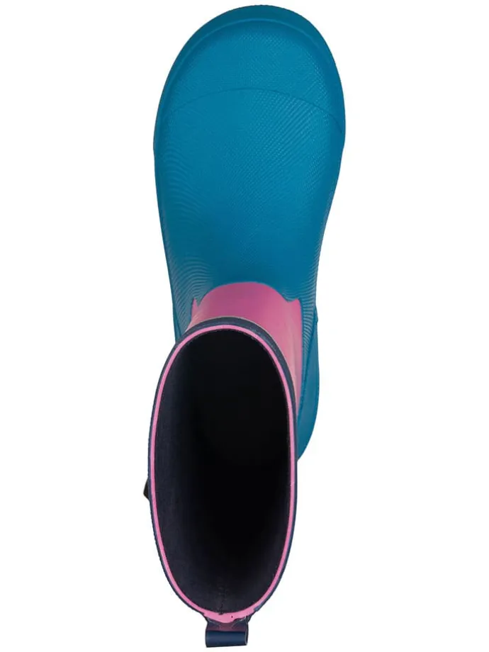 Gummistiefel "Lysefjord" in Türkis/ Pink