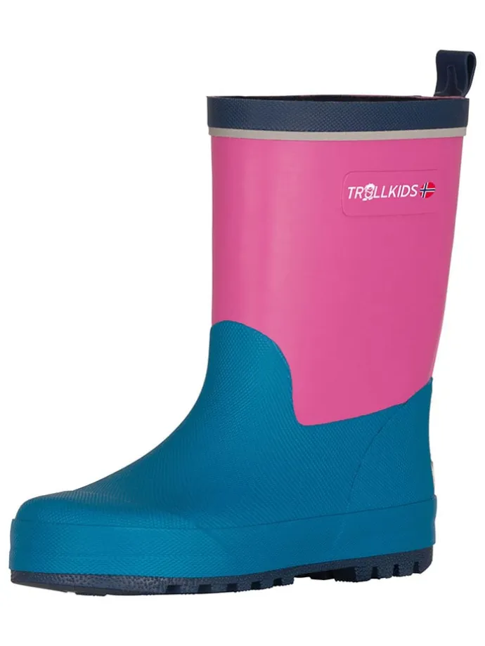 Gummistiefel "Lysefjord" in Türkis/ Pink