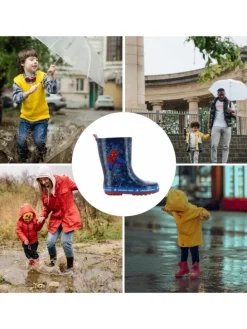 Gummistiefel mit Marvel Spiderman Motiv, in Blau